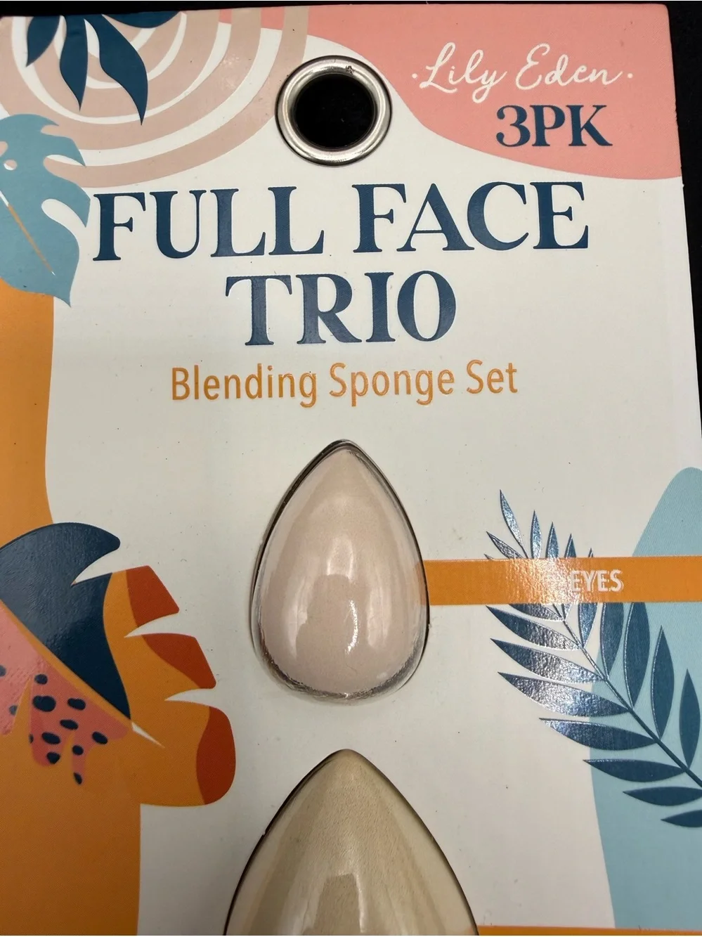 Full Face Trio Blending Sponge Set - Pink & Cream (3PK)